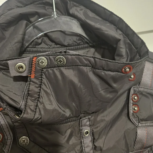 Dark Gray 100% Nylon Tactical Streetstyle Zip Up Vest with Pockets - Picture 3 of 6